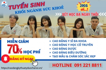 Thông báo tuyển sinh hệ Cao đẳng Y Dược năm 2024