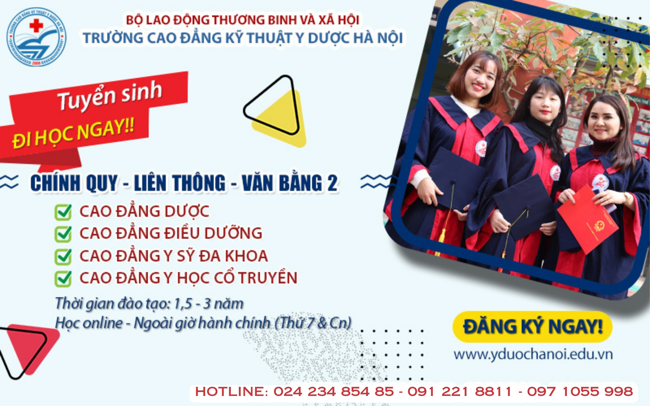 Khai giảng lớp Liên thông, Văn bằng 2 Cao đẳng Y Dược cho người đi làm